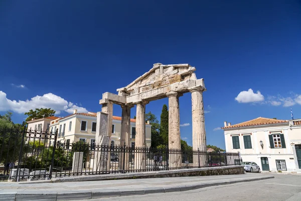 Ateny Grecja Lipca 2018 Starożytne Pozostałości Rzymskiego Agorą Zbudowany Czasach — Zdjęcie stockowe