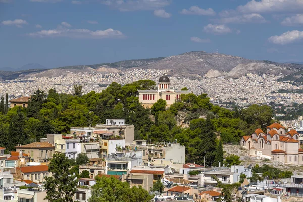 Atina Yunanistan Temmuz 2018 Atina Yunanistan Başkenti Havadan Görünümü Atina — Stok fotoğraf