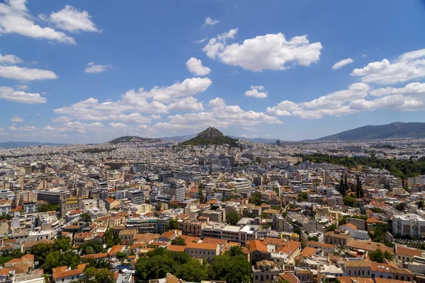 Atina Yunanistan Temmuz 2018 Atina Yunanistan Başkenti Havadan Görünümü Atina — Stok fotoğraf