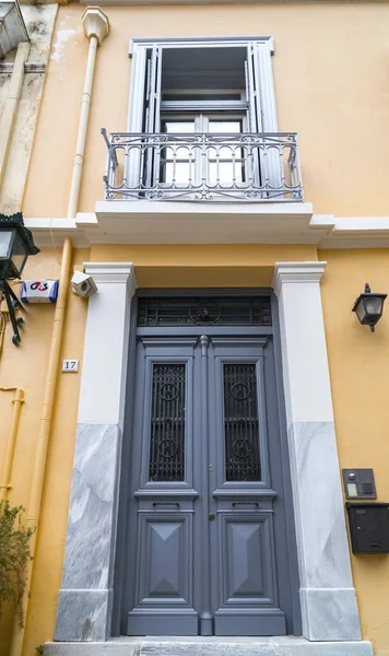 Atény Řecko Července 2018 Ulice Klasické Budovy Čtvrti Plaka Athén — Stock fotografie