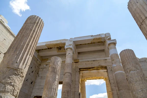 Restore Edilmiş Antik Kalıntıları Parthenon Yunan Başkenti Atina Akropolis Adlı — Stok fotoğraf