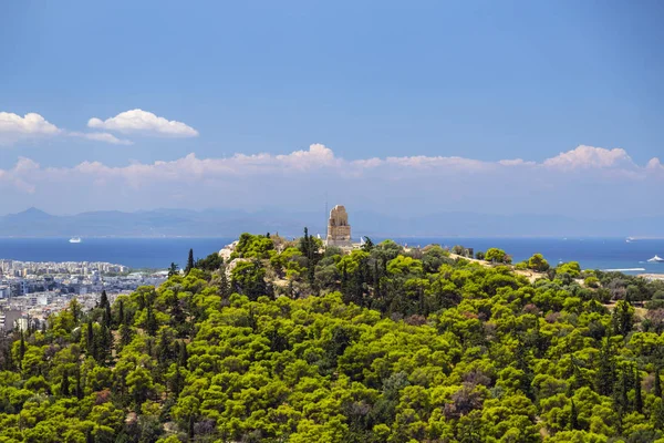 Veduta Aerea Atene Capitale Della Grecia Atene Resti Significativi Dell — Foto Stock