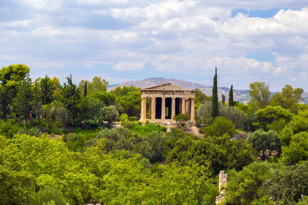 希腊雅典 2018年7月20日 赫菲斯图斯神庙 古希腊保存最完好的寺庙 — 图库照片