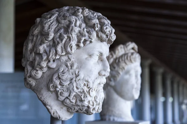 Athens Greece July 2018 Ancient Greek Sculpture Stoa Attolos Athens — Stock Photo, Image