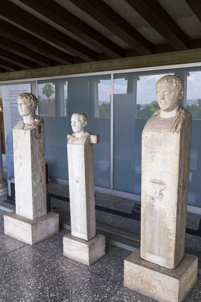 Atene Grecia Luglio 2018 Antica Scultura Greca Stoa Attolos Atene — Foto Stock