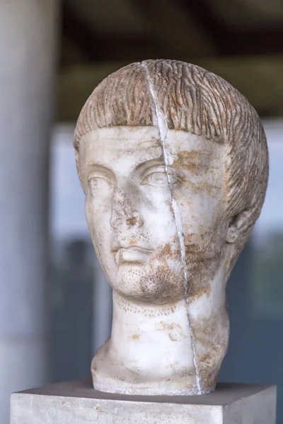 Athens Greece July 2018 Ancient Greek Sculpture Stoa Attolos Athens — Stock Photo, Image