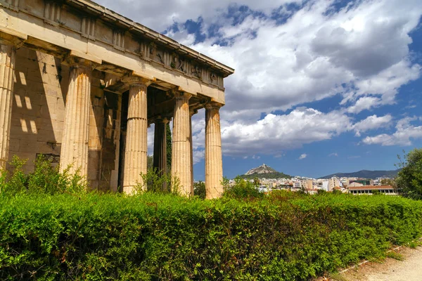 Hephaestus Tapınağı Antik Yunanistan Atina Iyi Korunmuş Tapınaktan — Stok fotoğraf