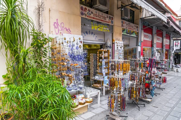 Atenas Grecia Julio 2018 Calles Edificios Clásicos Distrito Plaka Atenas — Foto de Stock