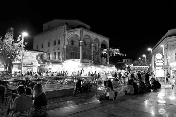 Atény Řecko Července 2018 Noční Pohled Athén Hlavní Město Řecka — Stock fotografie