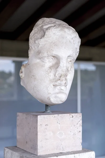 Athen Griechenland Juli 2018 Antike Griechische Skulptur Stoa Attolos Athens — Stockfoto