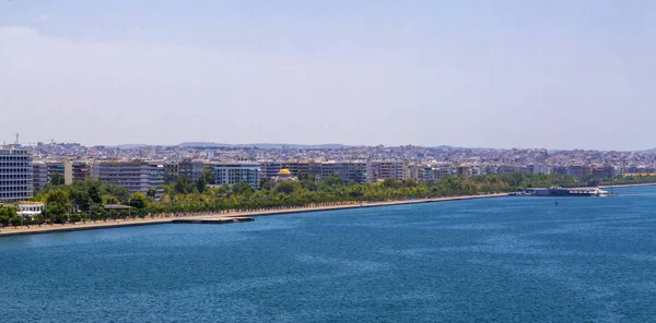 Coastal view from Thessaloniki, Greece — Stock Photo, Image