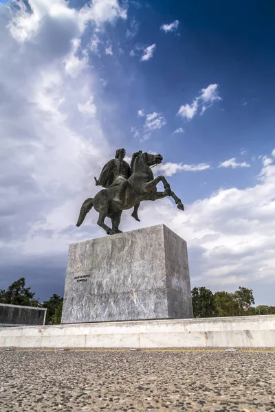 Statue von Alexander dem Großen von Mazedonien an der Küste des — Stockfoto