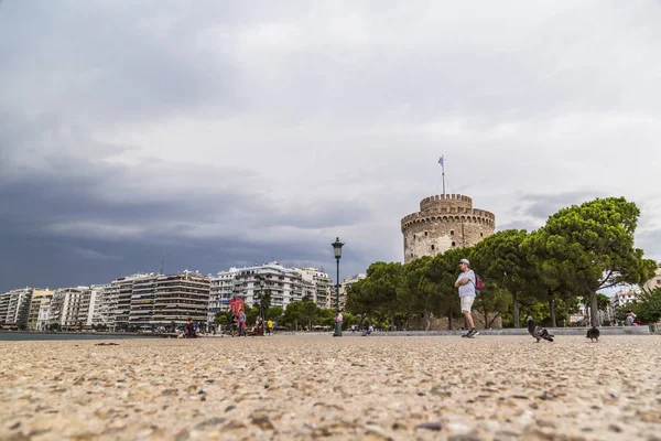 The White Tower of Thessaloniki, Greece — Stock Photo, Image