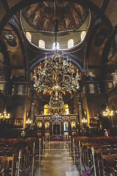 Vista interna del chuch byzantince di Hagia Sophia o Agias S — Foto Stock