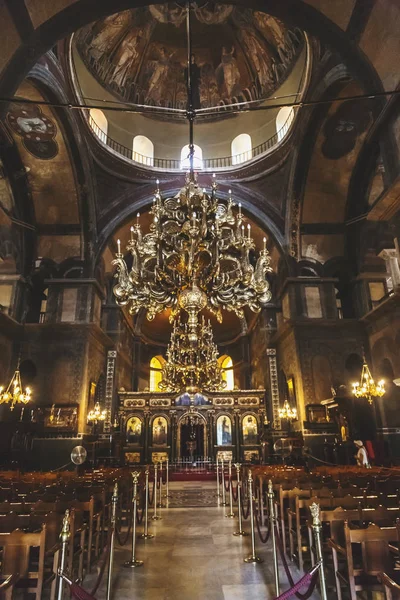 Interior view of the Byzantince chuch of Hagia Sophia or Agias S — Stock Photo, Image