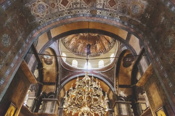 Vista interior de la iglesia Bizantina de Santa Sofía o Agias S — Foto de Stock