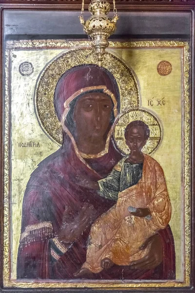 Εσωτερική άποψη του τις chuch Byzantince Αγία Σοφία ή S ΑΓΙΑΣ — Φωτογραφία Αρχείου