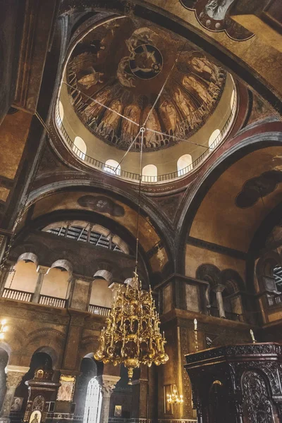 Innenansicht der byzantinischen Kirche von Hagia sophia oder agias s — Stockfoto