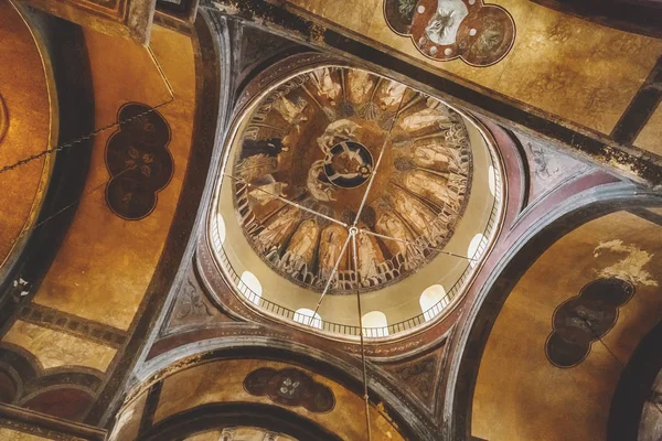 Vista interior de la iglesia Bizantina de Santa Sofía o Agias S — Foto de Stock