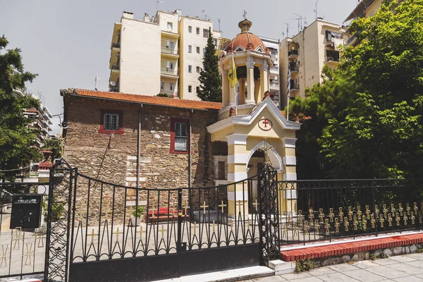 Vista exterior da Igreja Naos neas panagias em Tessalônica — Fotografia de Stock