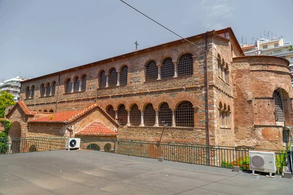 Exterior view of the Byzantine chuch of Acheiropoietos in Thessa — Stock Photo, Image