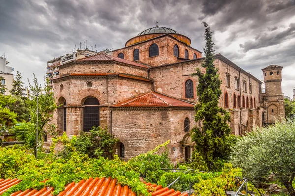 Vue extérieure du chuch Byzantince de Sainte Sophie ou d'Agias — Photo