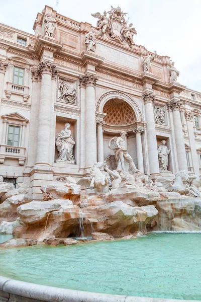 Fontana di Trevi o Fontana di Trevi in Piazza Trevi, Roma — Foto Stock