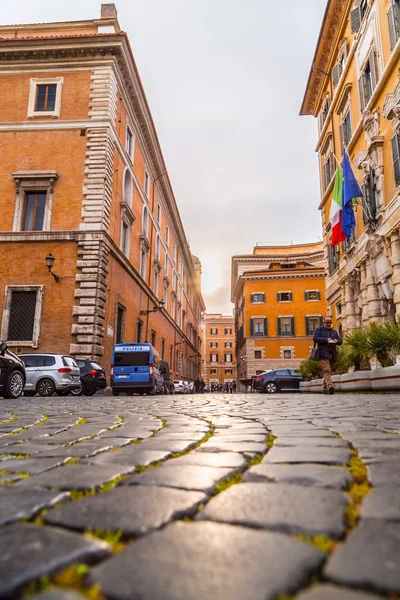 Cityscape e arquitetura genérica de Roma, o italiano capita — Fotografia de Stock