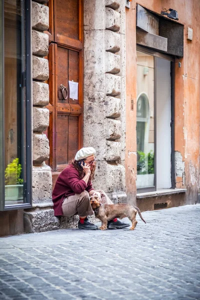 Cityscape e arquitetura genérica de Roma, o italiano capita — Fotografia de Stock