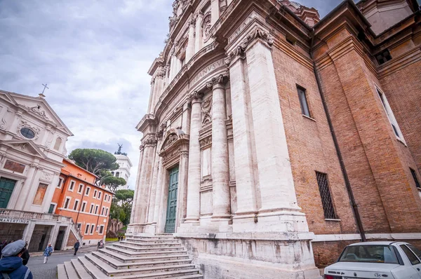 Roman Forum, widok z Capitolium Hill w ROM — Zdjęcie stockowe