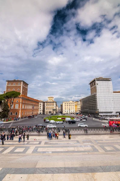 Il Vittoraino, пам'ятник Віктор Еммануїл, Рим — стокове фото