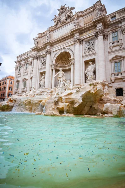 Trevi Fountain or Fontana di Trevi at Piazza Trevi, Rome — Stock Photo, Image