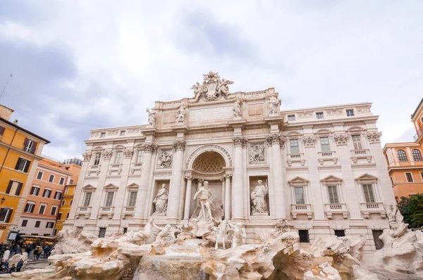 Trevi Fountain or Fontana di Trevi at Piazza Trevi, Rome Stock Image