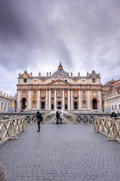 Vista da cidade do Vaticano, o coração do cristianismo católico — Fotografia de Stock