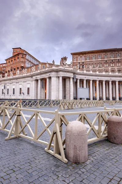 Widok z Watykanu, centrum chrześcijaństwa katolickiego — Zdjęcie stockowe