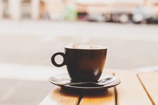 Italiano espresso con panna —  Fotos de Stock