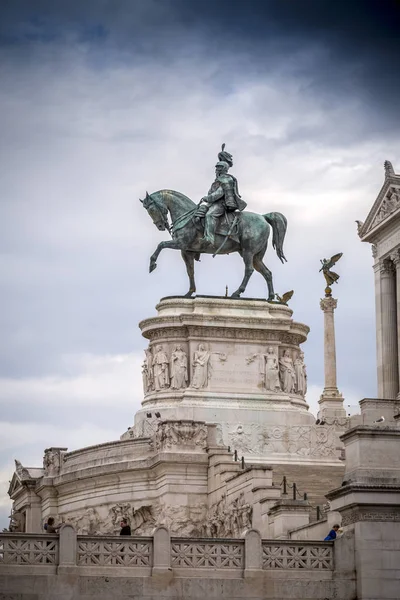 Il Vittoraino, Victor Emmanuel emlékműve, Róma — Stock Fotó