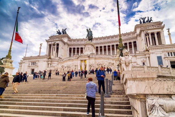 Il Vittoraino, monumento a Víctor Manuel, Roma — Foto de Stock