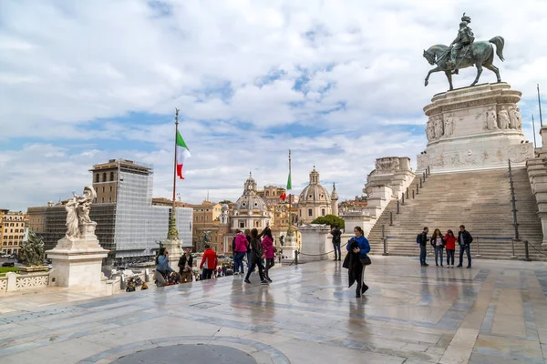 Il Vittoraino, monumento a Víctor Manuel, Roma — Foto de Stock