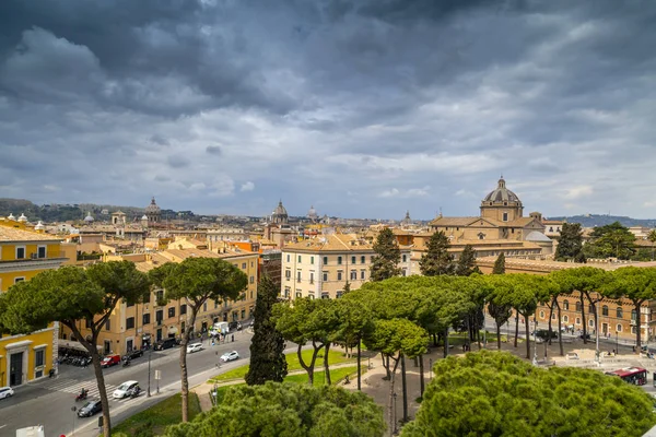 Paesaggio aereo da Vittoriano a Roma — Foto Stock