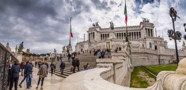 Il Vittoraino, monumento a Vittorio Emanuele, Roma — Foto Stock