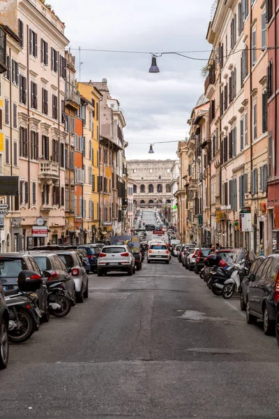 Cityscape e arquitetura genérica de Roma, o italiano capita — Fotografia de Stock