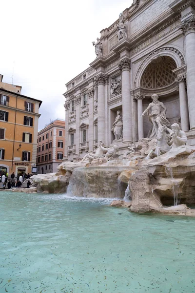 Trevi Fountain or Fontana di Trevi at Piazza Trevi, Rome — Stock Photo, Image