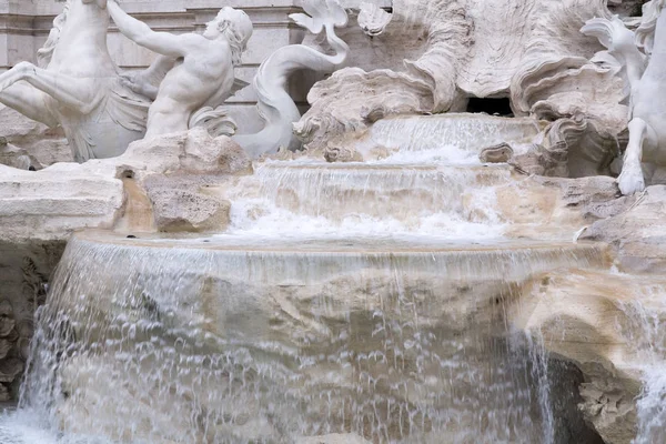 Fontana di Trevi o Fontana di Trevi in Piazza Trevi, Roma — Foto Stock
