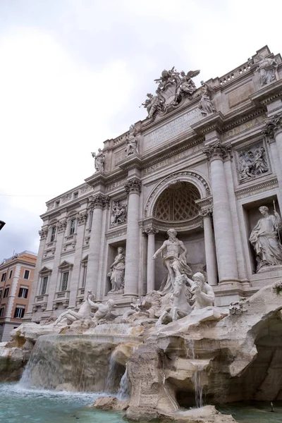 Fontana di Trevi o Fontana di Trevi in Piazza Trevi, Roma — Foto Stock