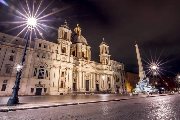 Navona square i Rom, Italien. — Stockfoto