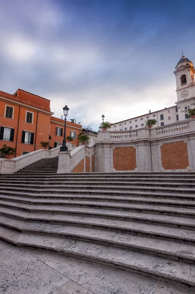 Spanska trappan på Piazza Spagna, Rom, Italy — Stockfoto