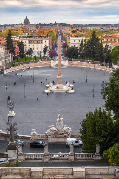 Piazza del popolo in rom, italien — Stockfoto