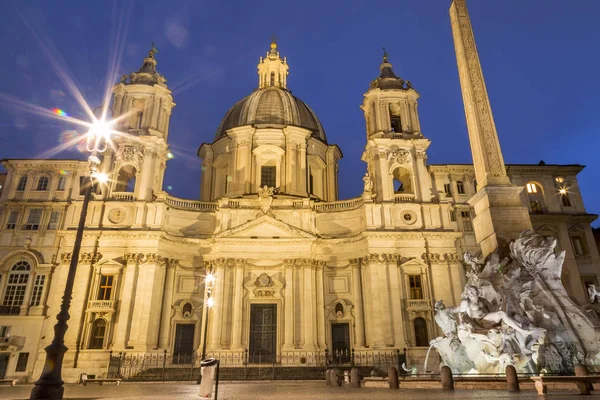 Navona tér, Róma, Olaszország. — Stock Fotó