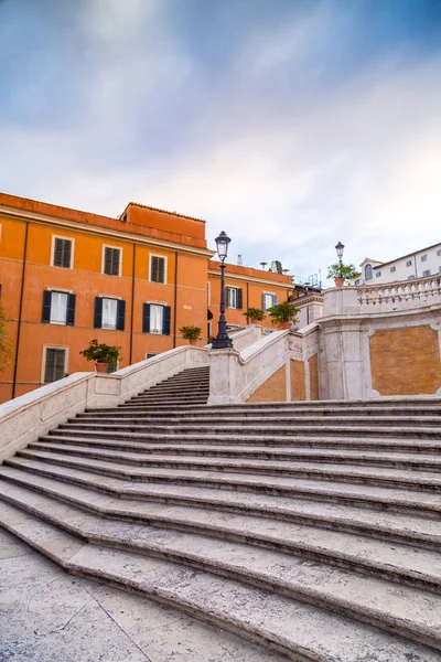 Spanska trappan på Piazza Spagna, Rom, Italy — Stockfoto